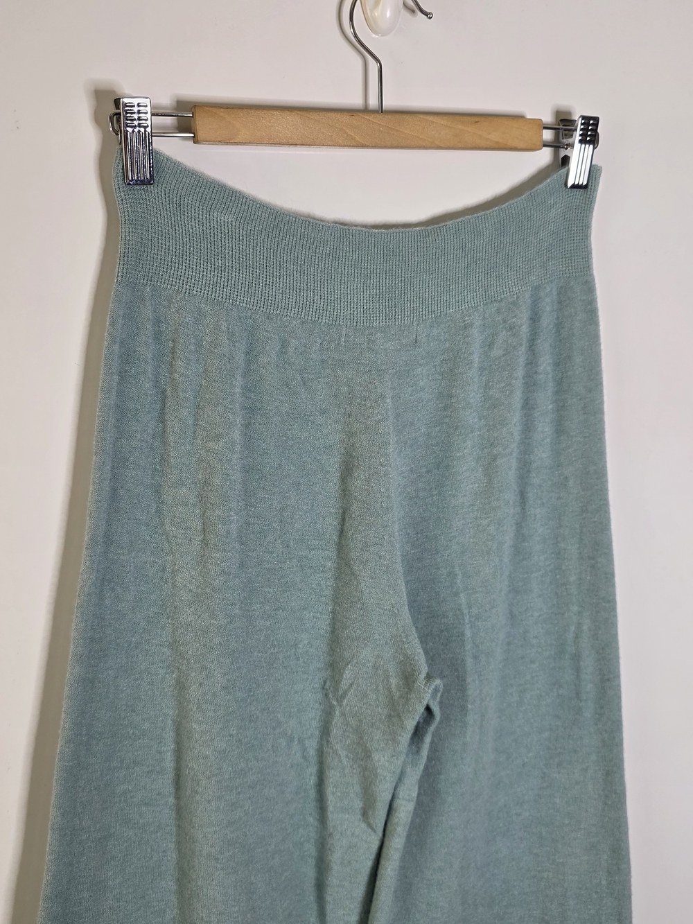 Jaki London Kaia Light Aqua Sweater pants Soft fine knit pull on sweater pants - Picture 7 of 10